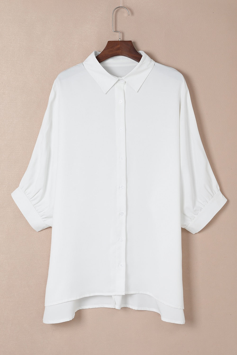 3/4 Sleeve Oversize Shirt