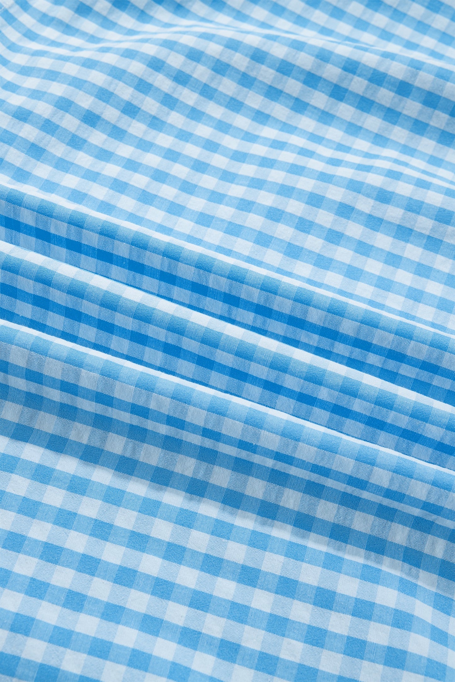 Sky Blue Knot Back Ruffled Short Sleeve Gingham Maxi Dress