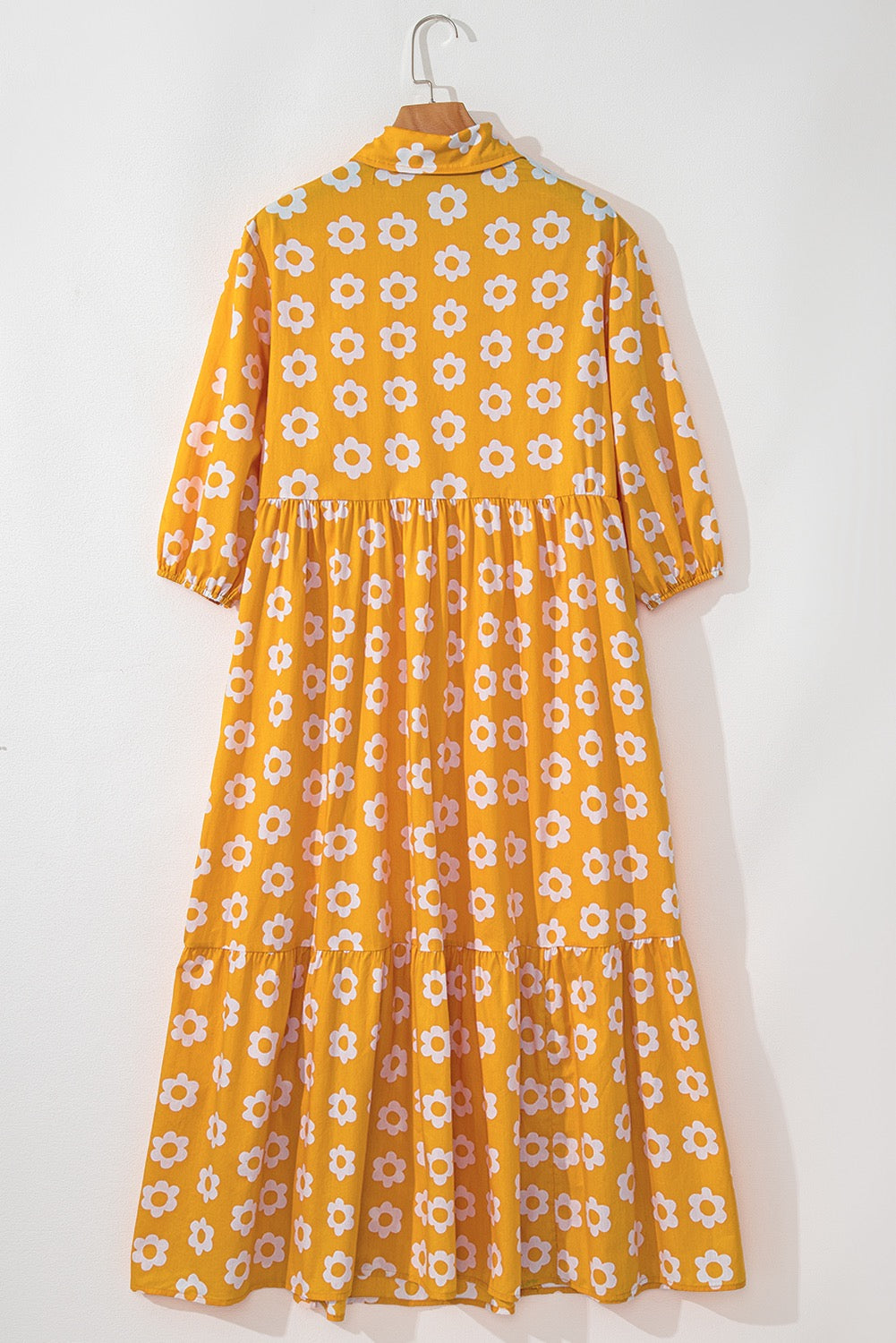 Yellow Flower Maxi Dress
