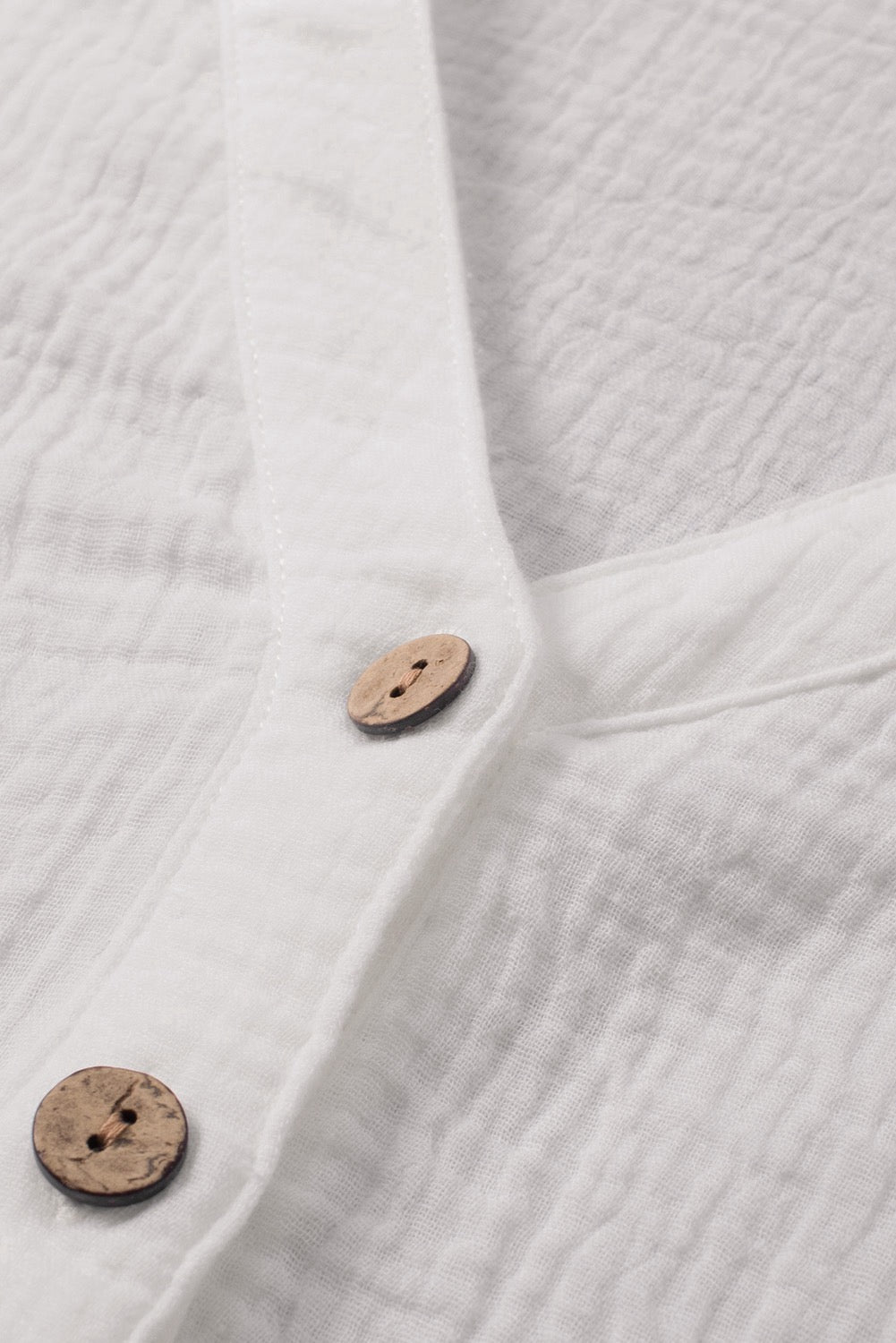 White Crinkled Shirt