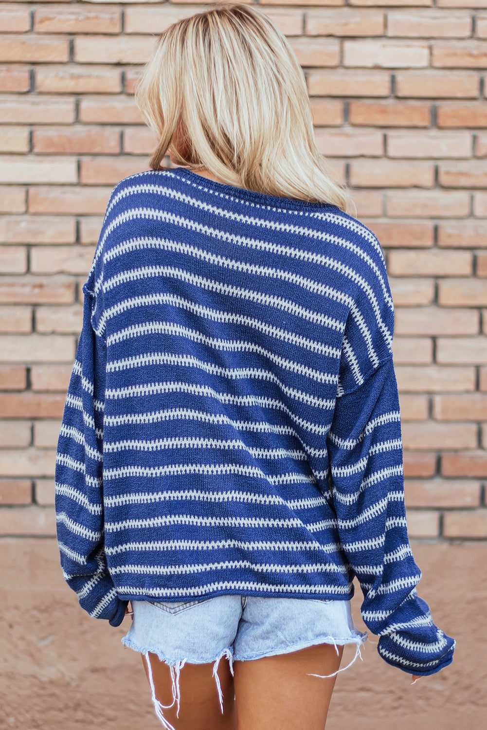 Blue Stripe Sweater