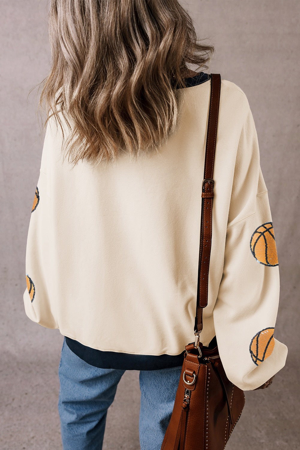 Basketball Sequined Sweatshirt