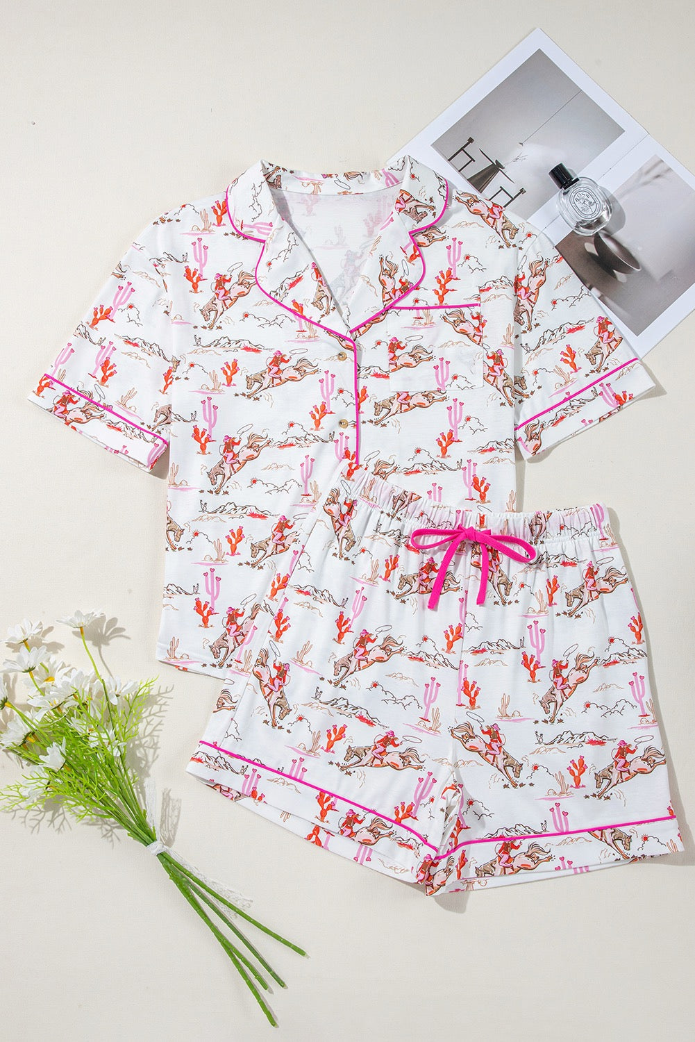Cowgirl Print PJ set
