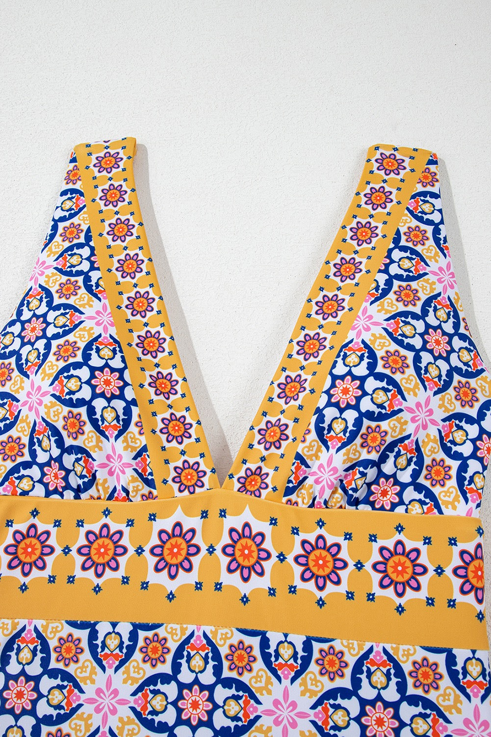 Yellow Floral One Piece