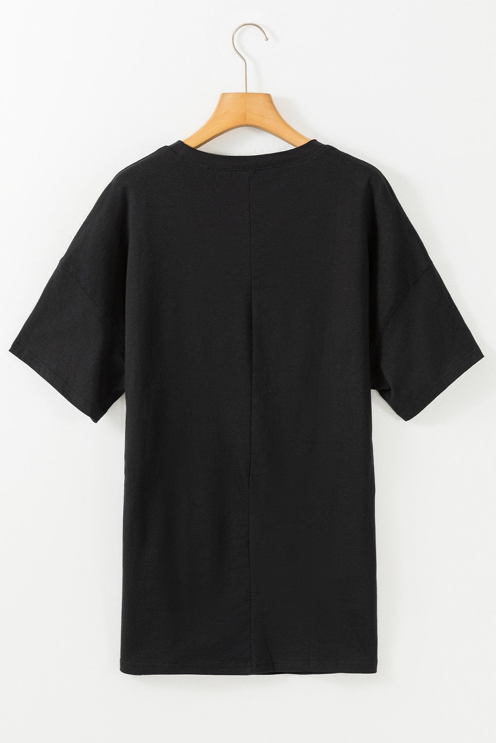 Black Basic Tunic Tee