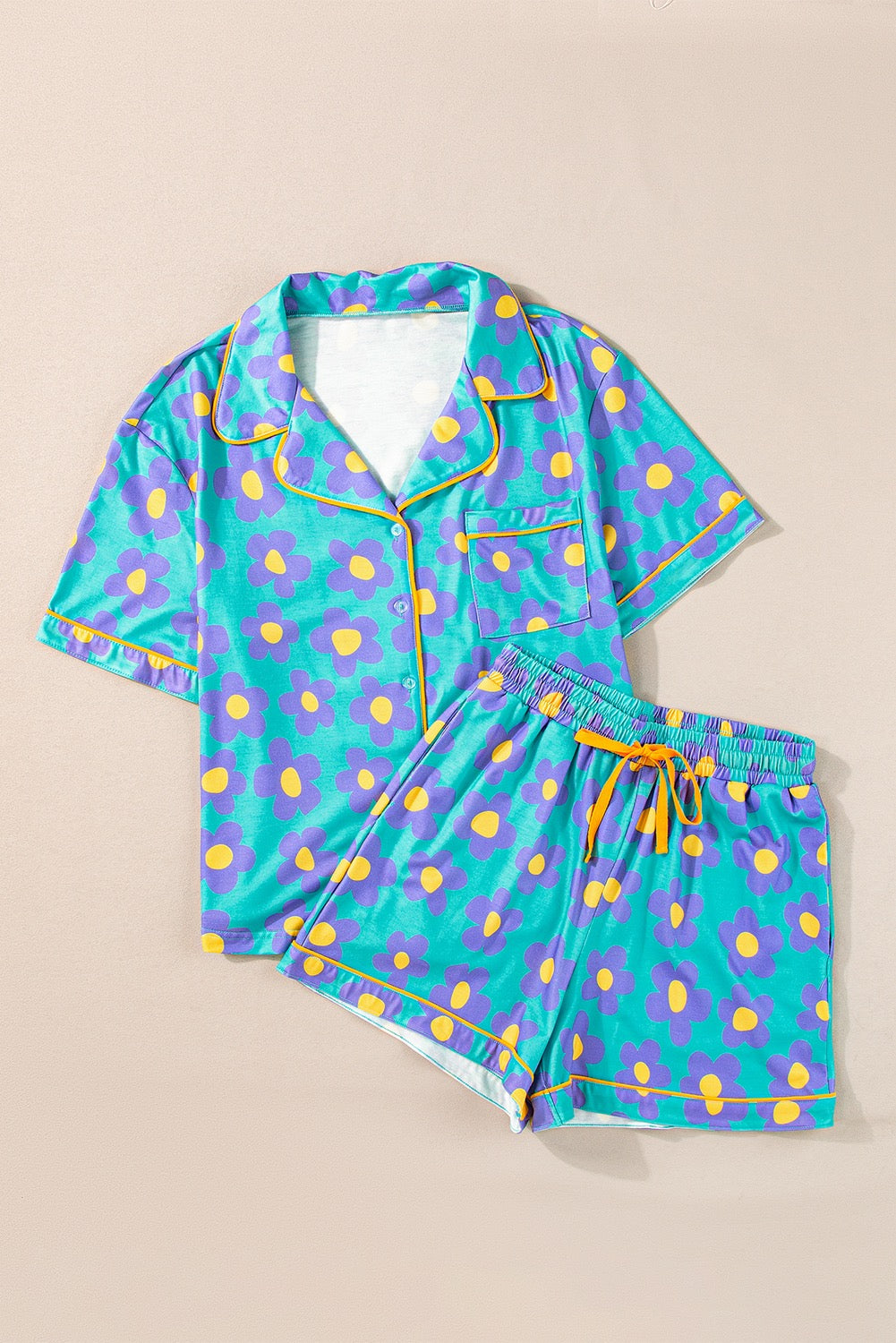 Flower Print PJ Set