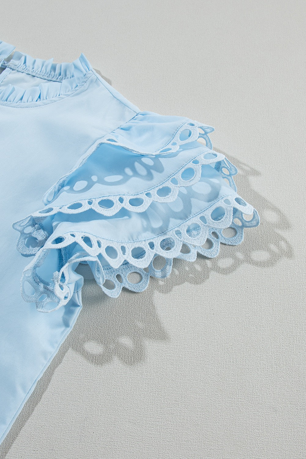 Blue Ric Rak Cap Sleeve Blouse
