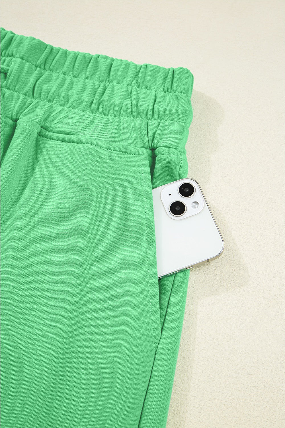 Bright Green Pullover Wide Leg Pants Set