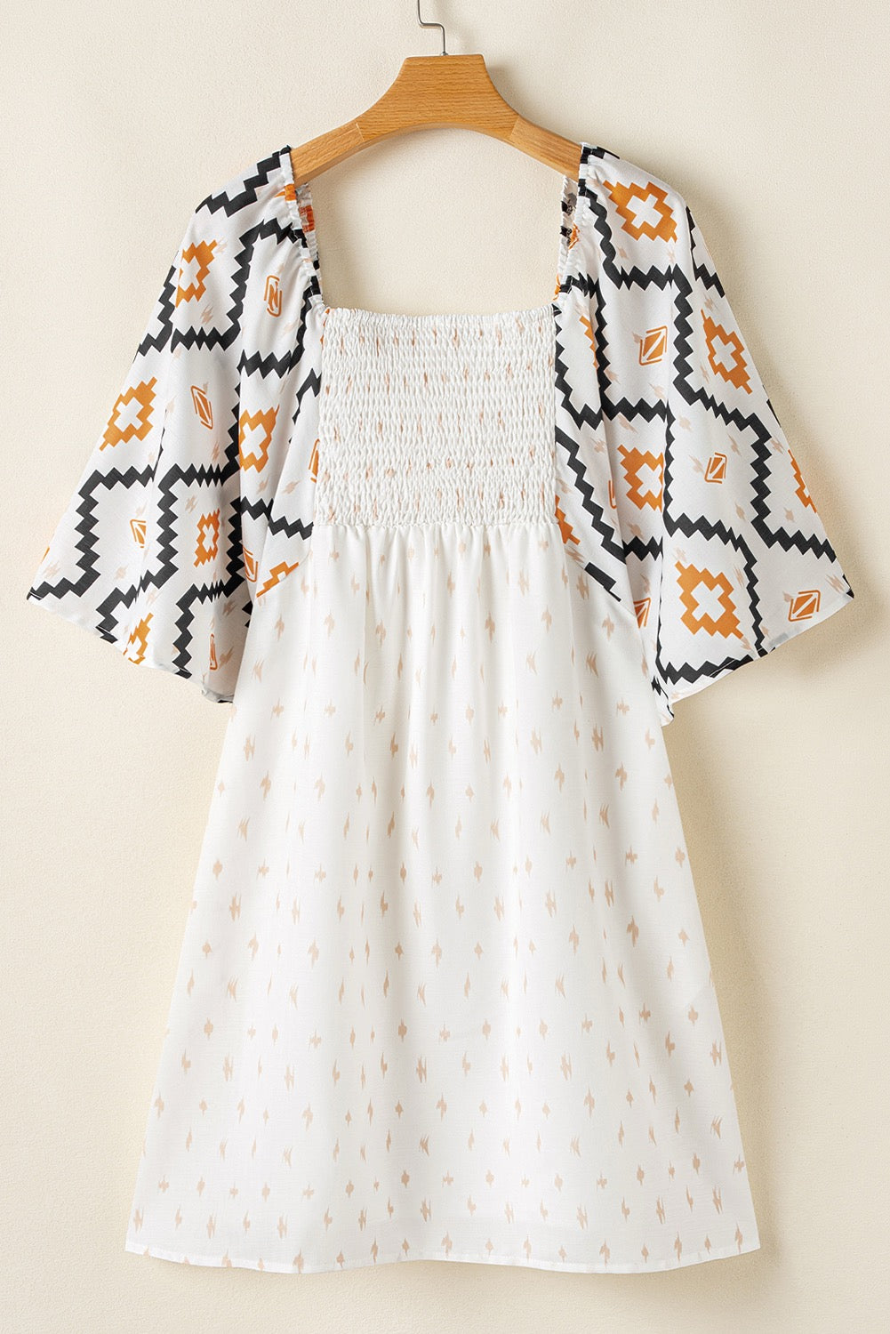 Aztec Print Shift Dress