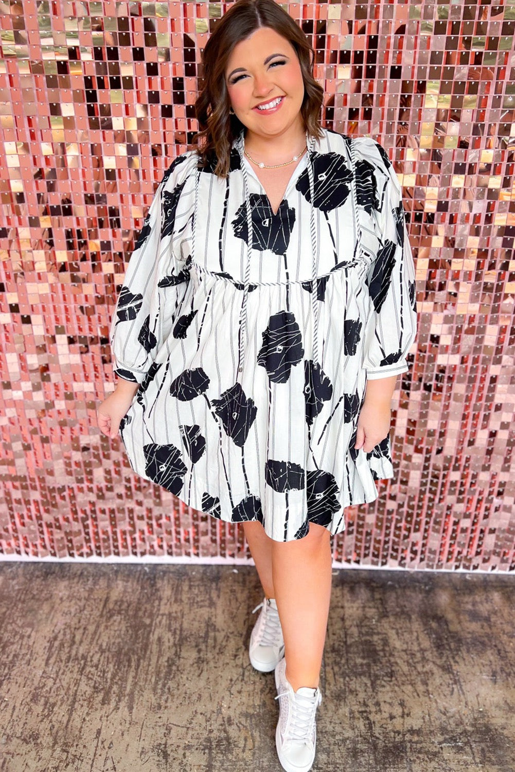 Black Floral Dress