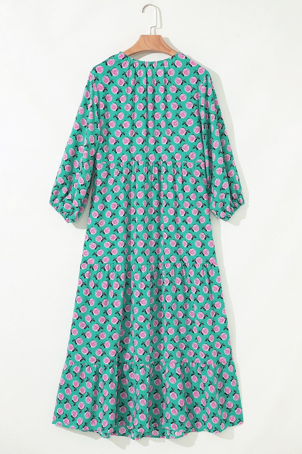 Boho Printed Half Sleeve Maxi Dress
