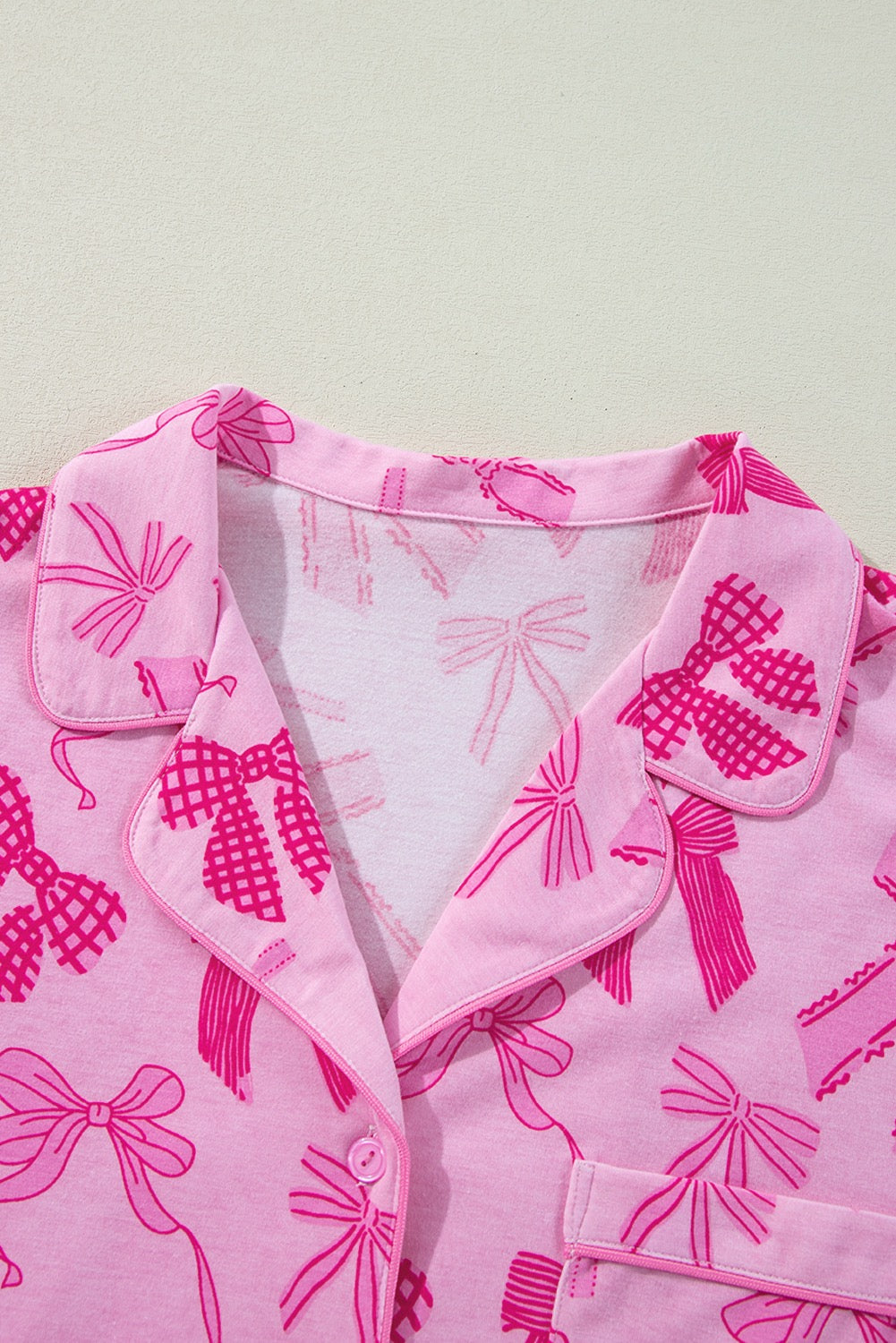 Pink Bow PJ Set