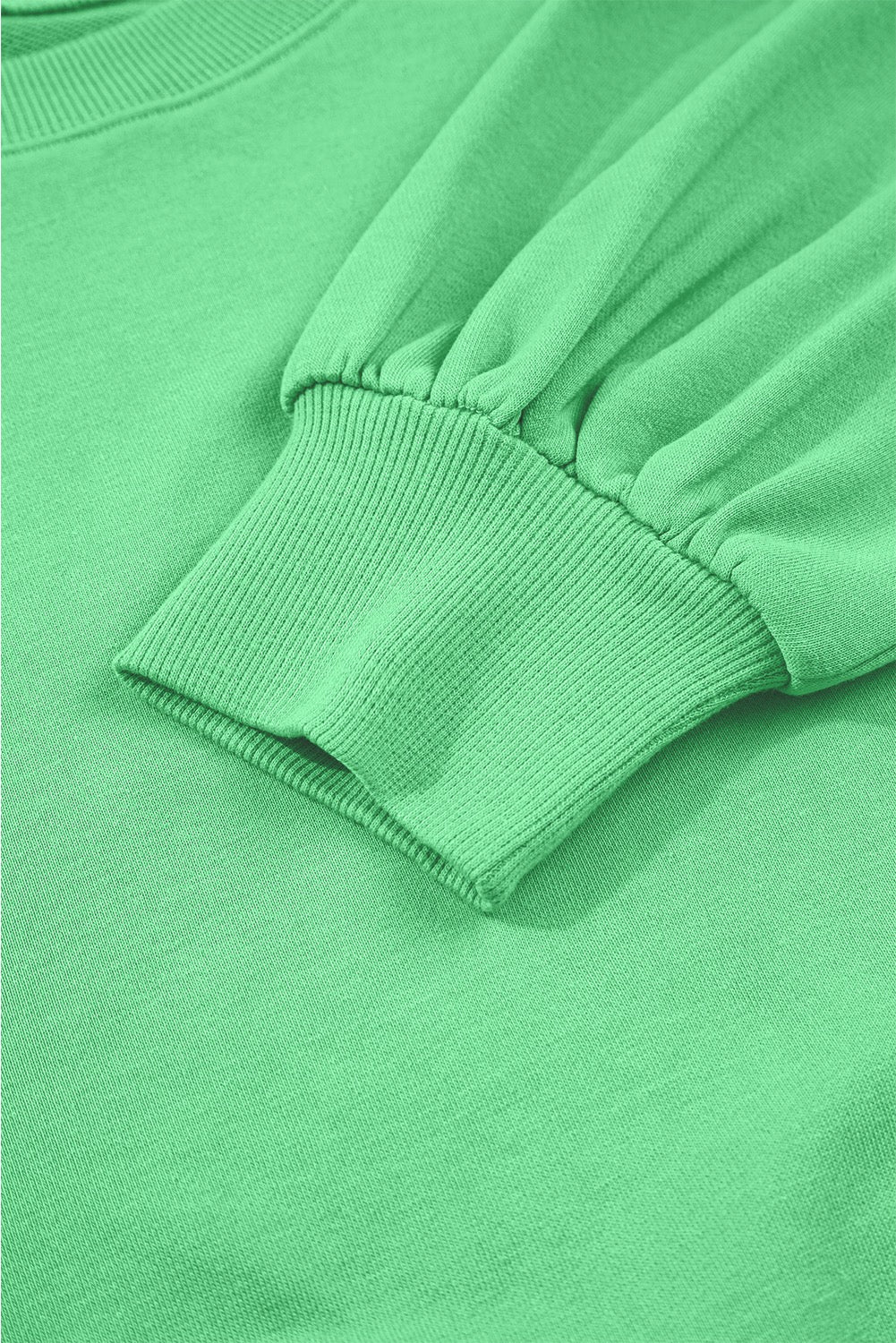 Bright Green Pullover Wide Leg Pants Set