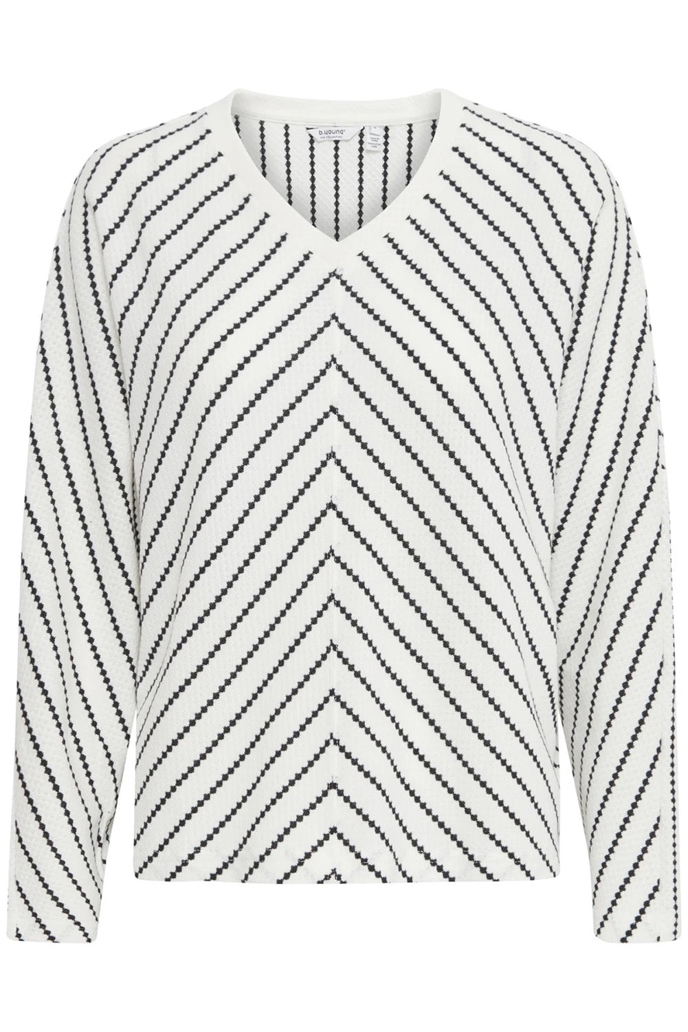 Black Chevron Stripe Top