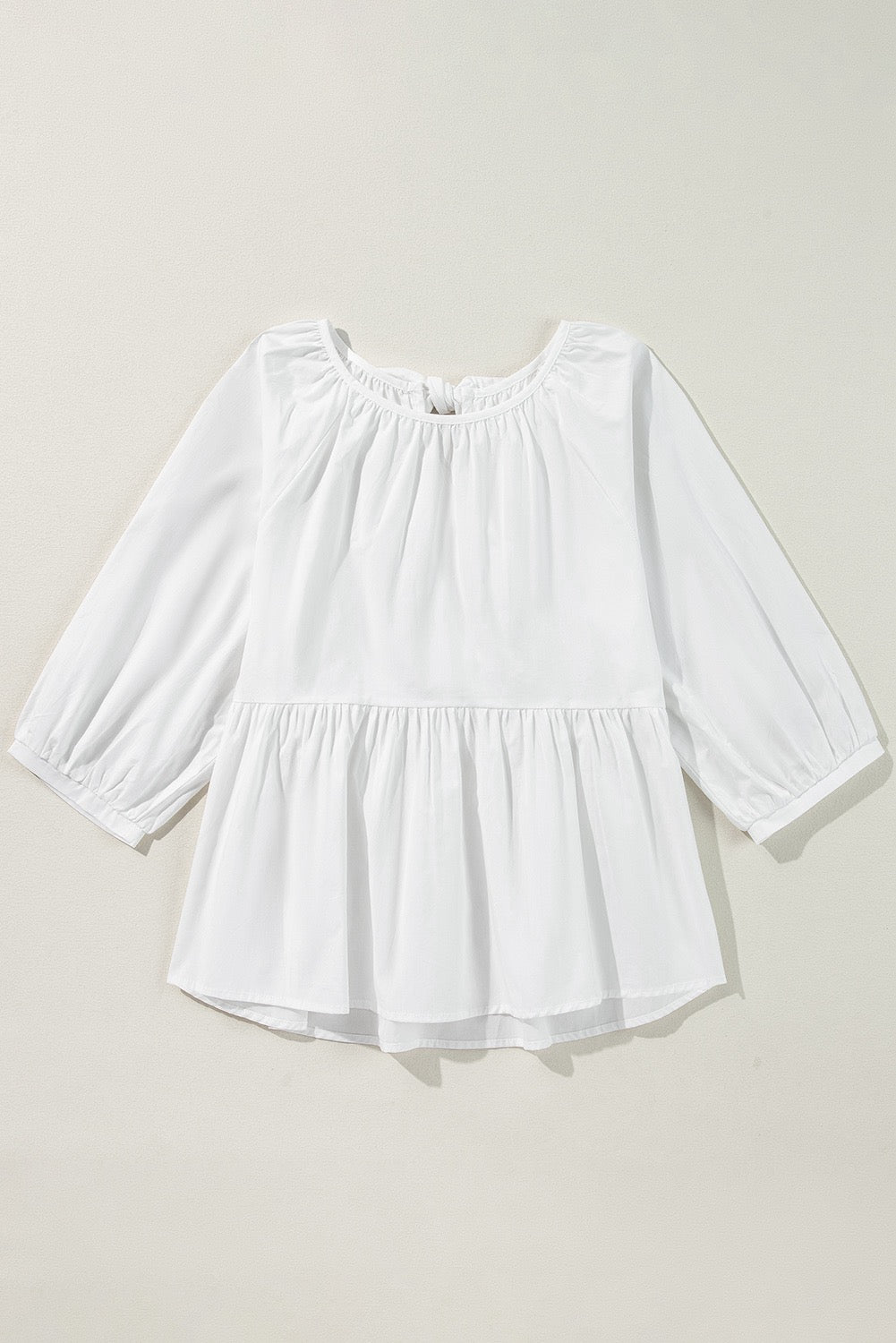 Back Bow Detail White Top