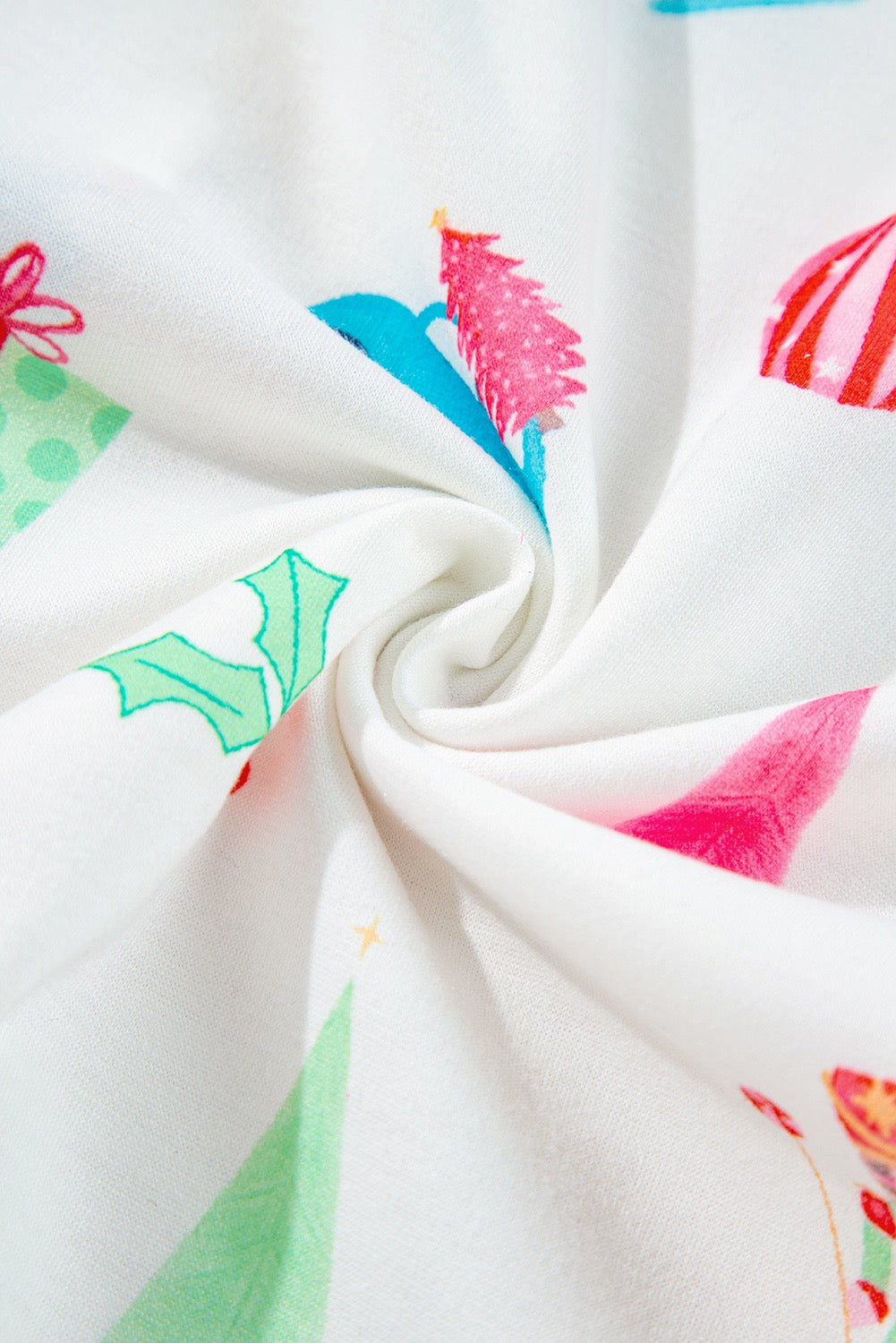 White Nutcracker Christmas Print Short Set