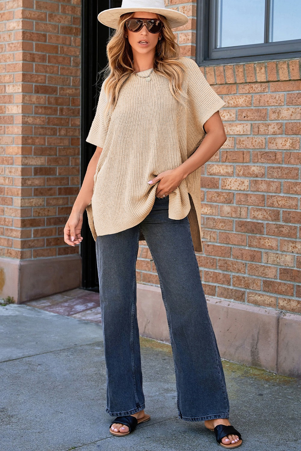 Apricot Oversized Sweater