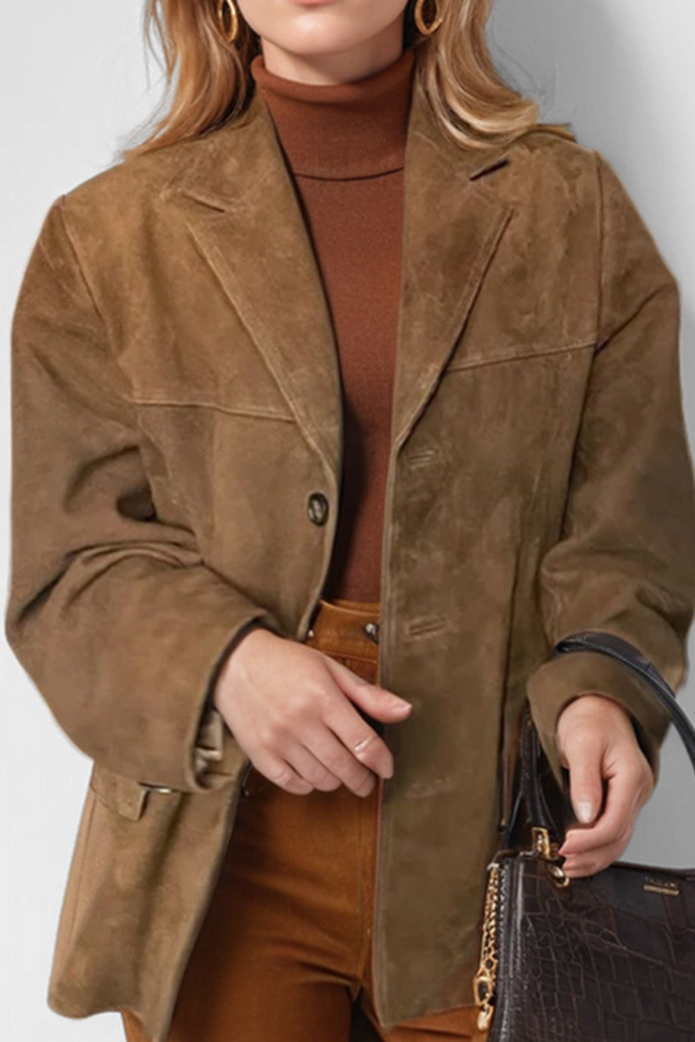 Vintage Coffee Suit Jacket
