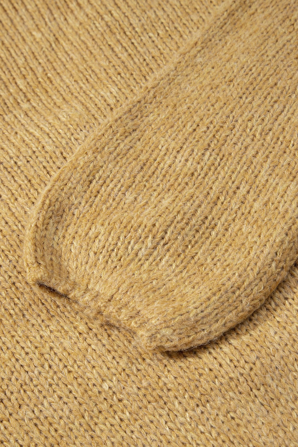 Light French Beige Lantern Sleeve Scallop V Neck Button Front Cardigan