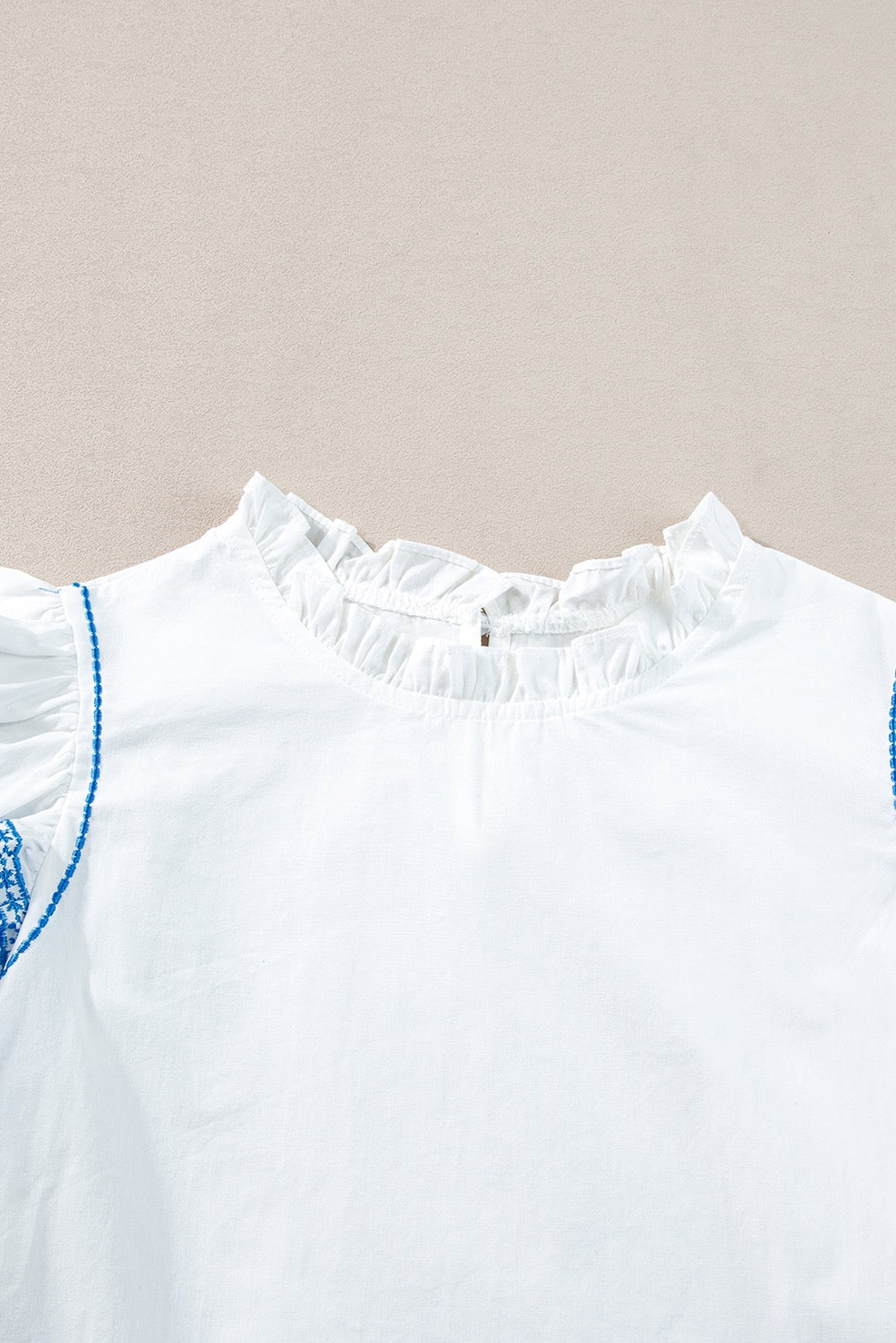 White Embroidered Blouse