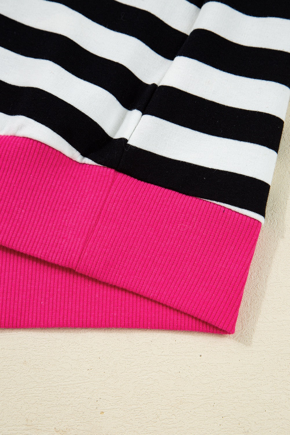 Black Stripe Color Block Edge Pullover and Skort Set