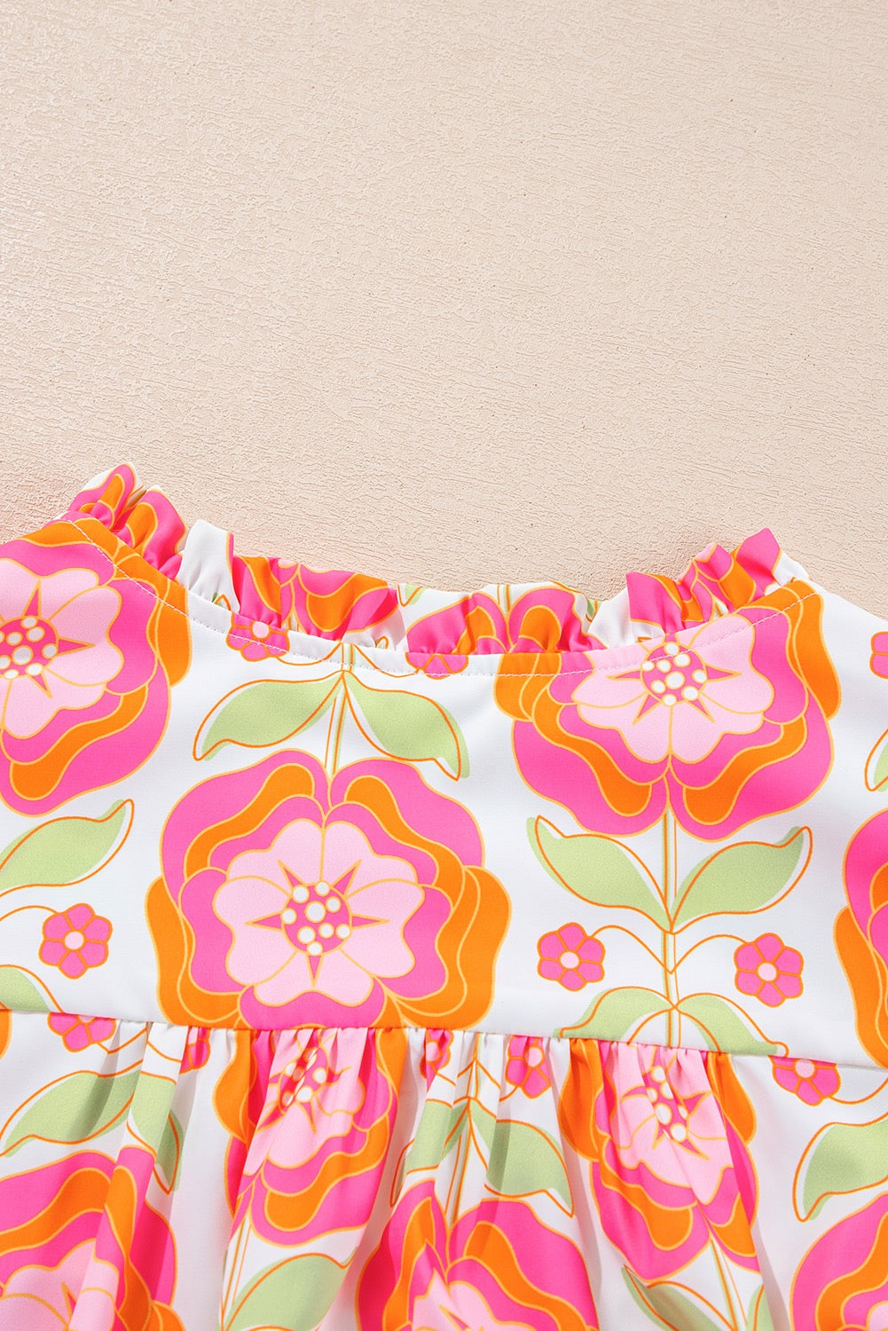 Floral Blouse Ric Rac Trim