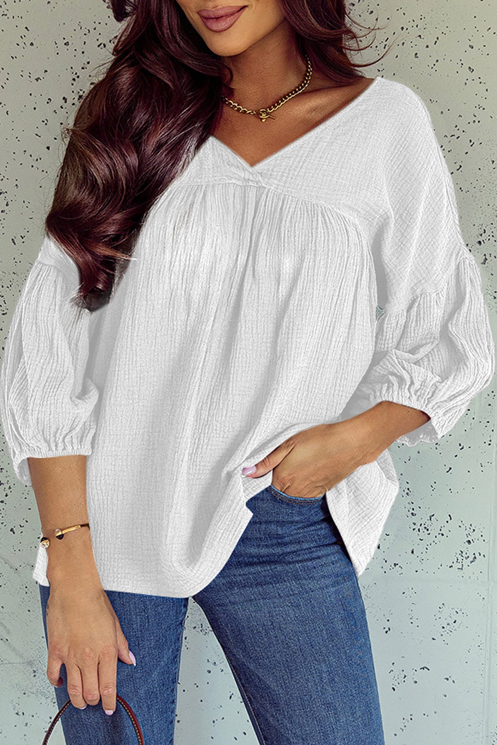 White Babydoll Blouse