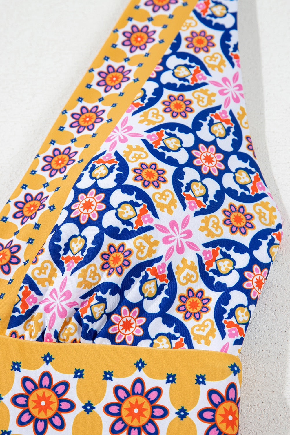 Yellow Floral One Piece