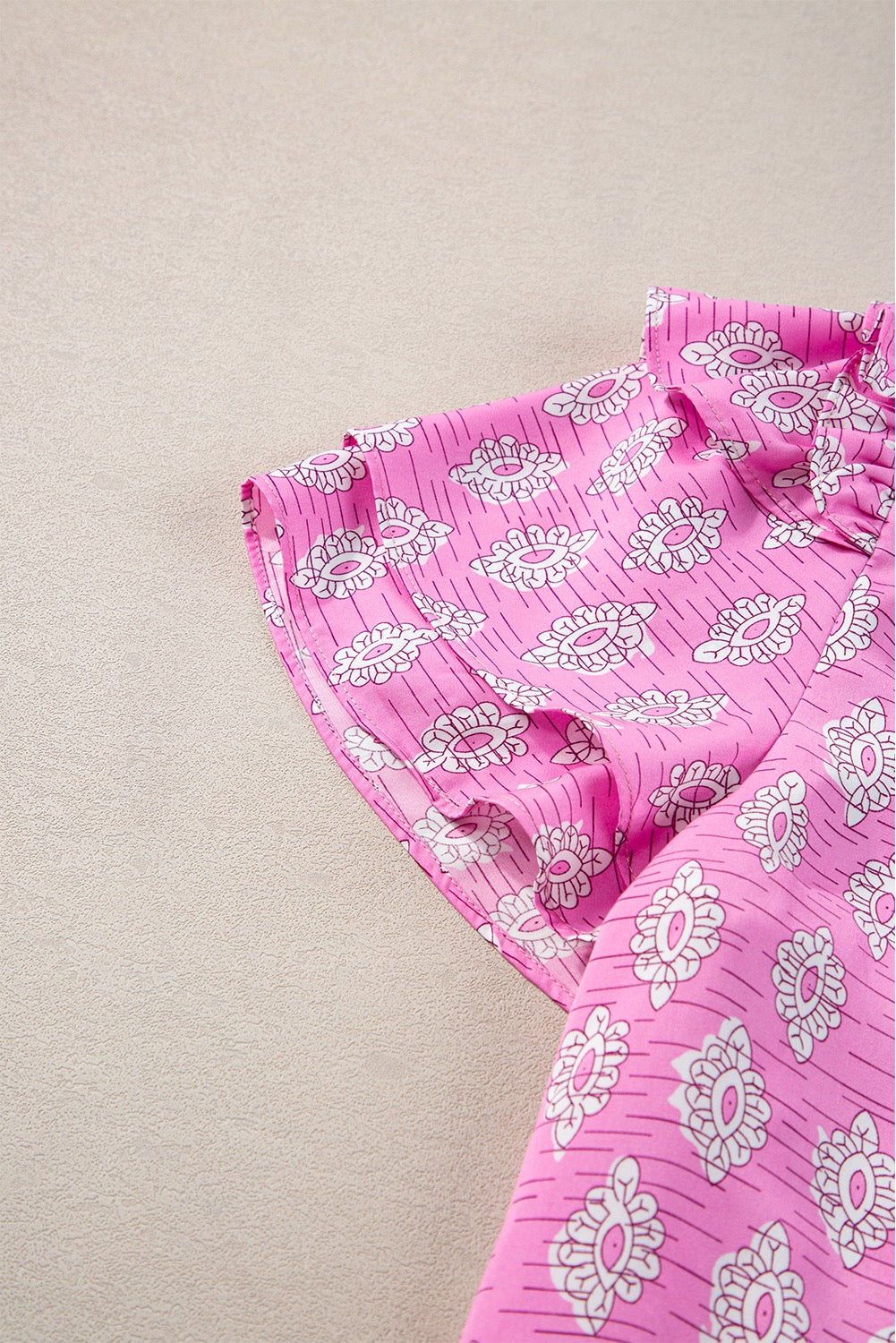 Pink Vintage Floral Blouse