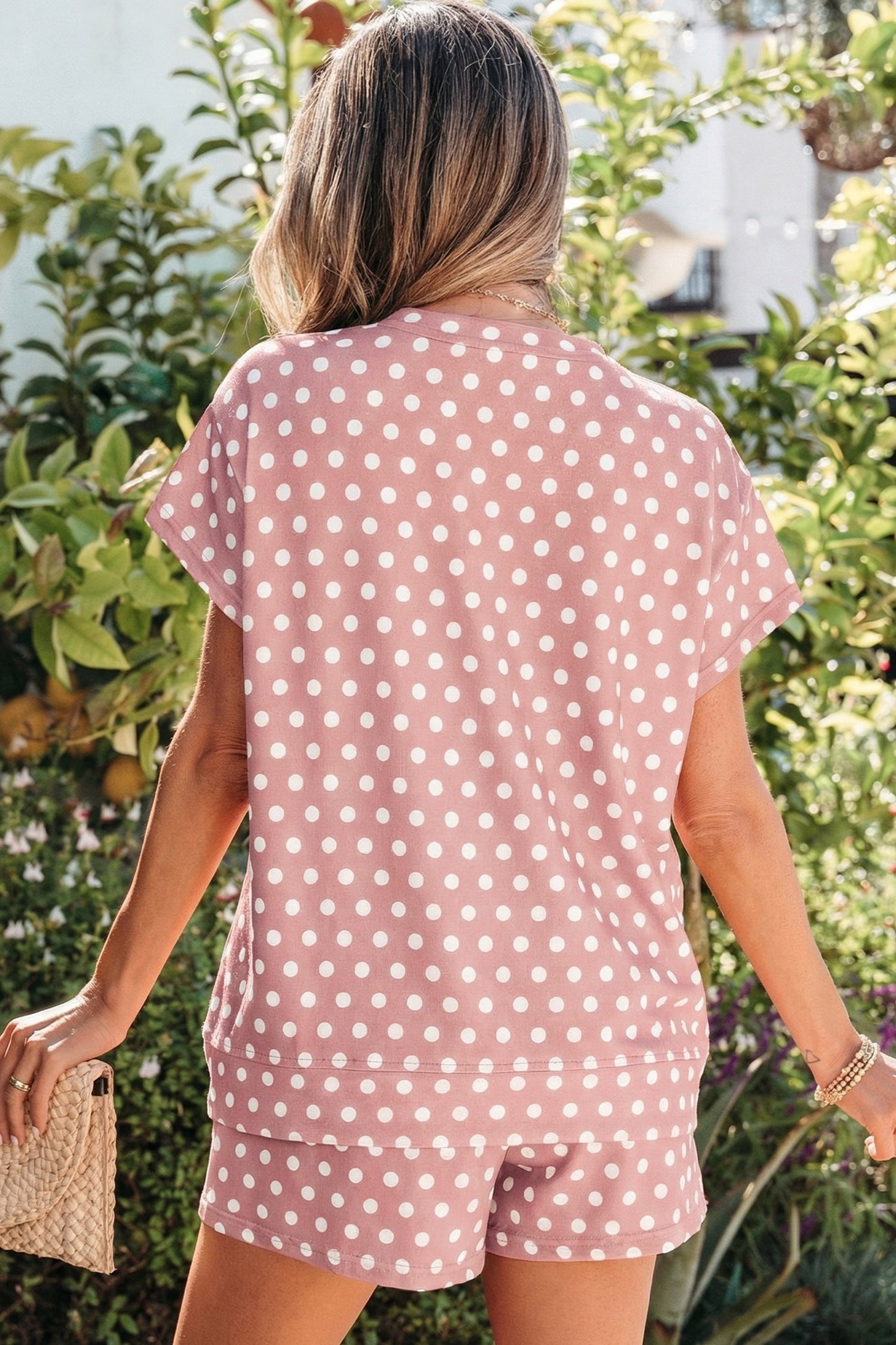 Pink Polka Dot Set