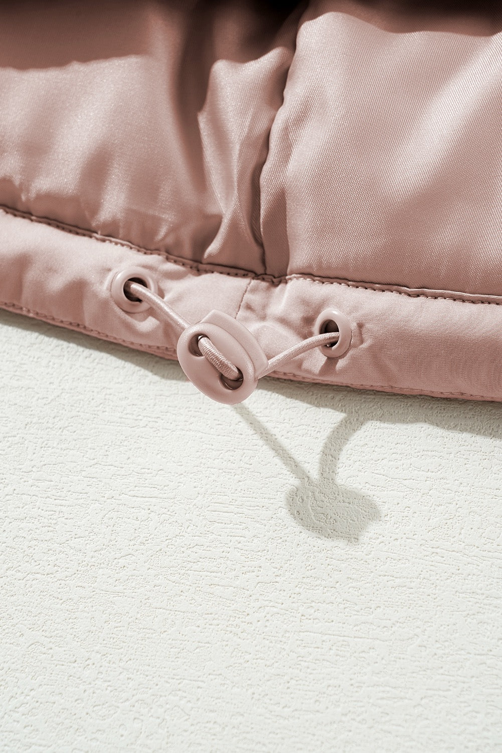Apricot Quilted Puffer Jacket