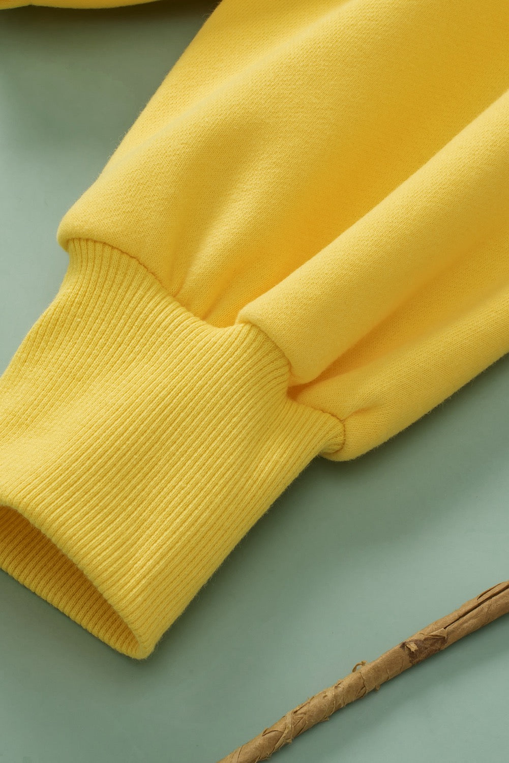 Yellow Zippered Hoodie
