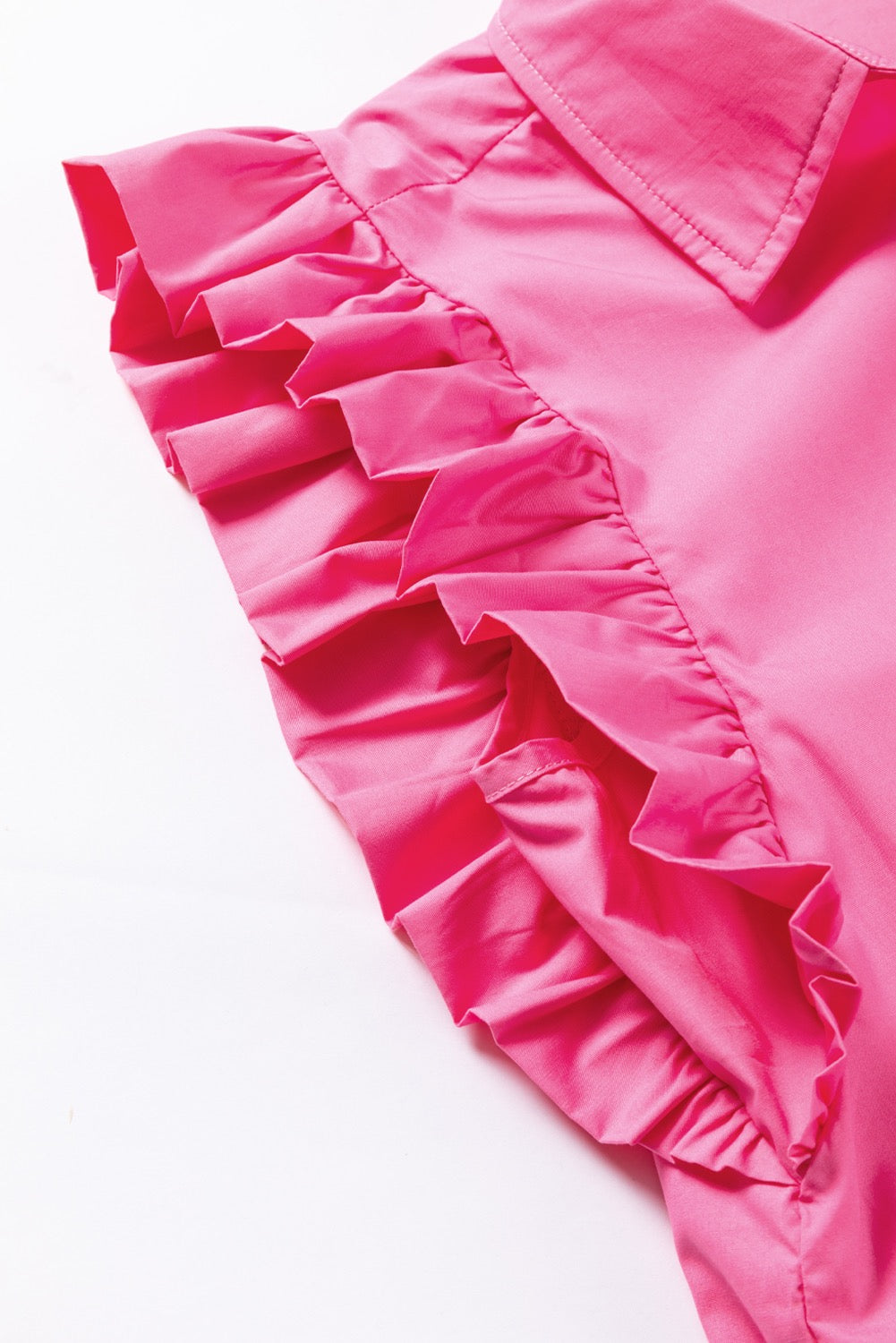 Pink Poplin Collared Shirt