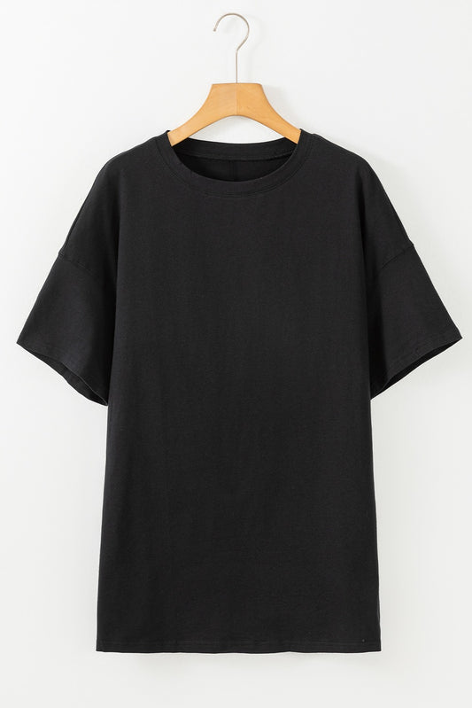 Black Basic Tunic Tee