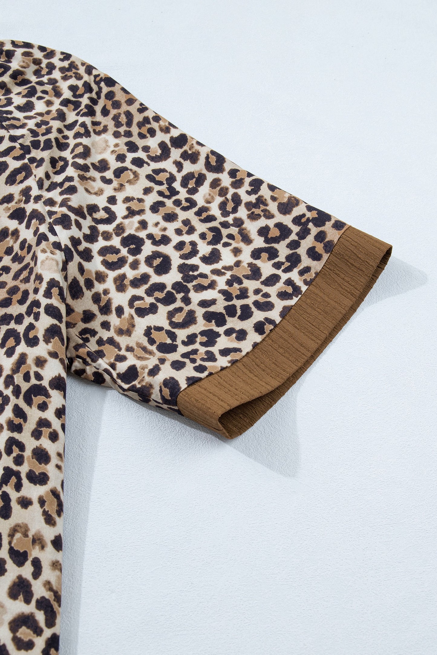 Brown Leopard Blouse