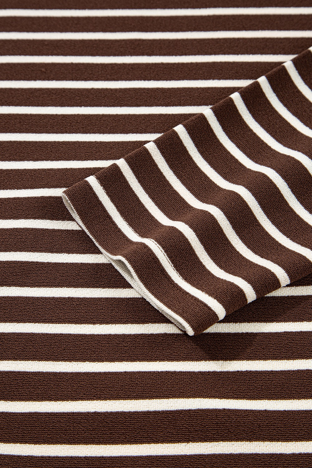 Brown Stripe Long Sleeve Tee