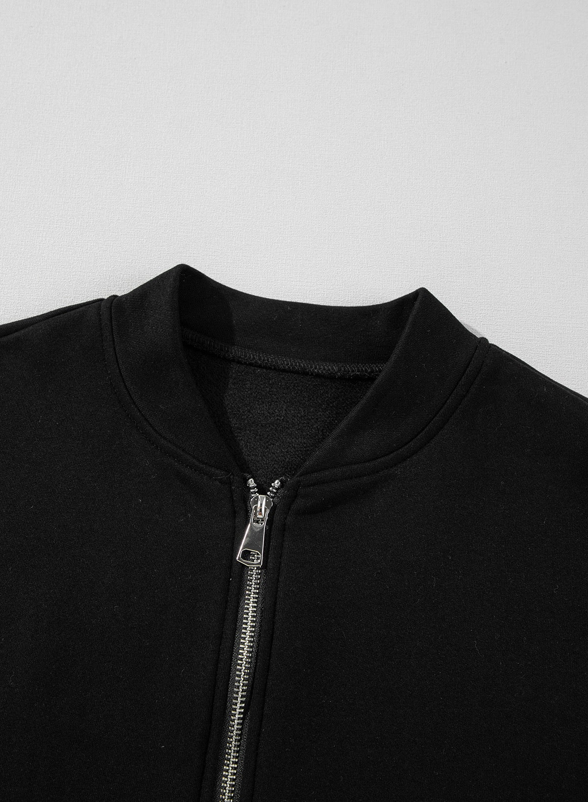 Zippered Jacket and Drawstring Waist Set