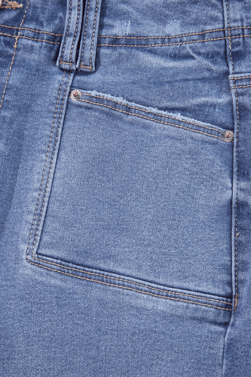 High Waist, Loose Fit, Straight Leg Cropped Jeans