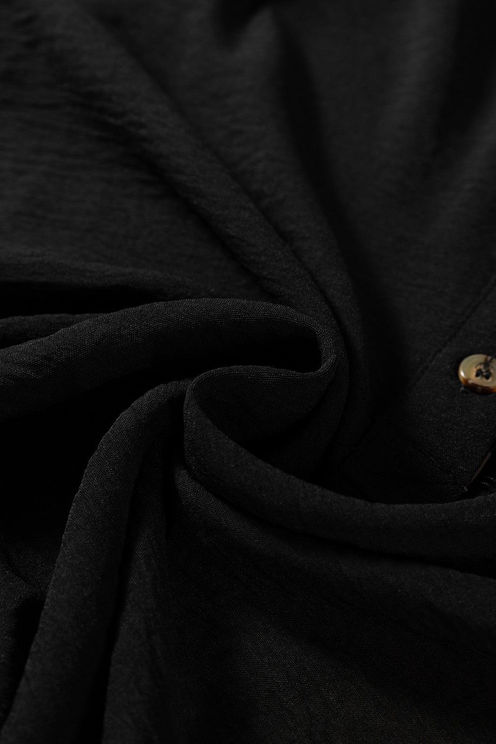 Black Contrast Leopard Print Patchwork Polo Collar Buttons Front Ruffled Long Sleeve Blouse