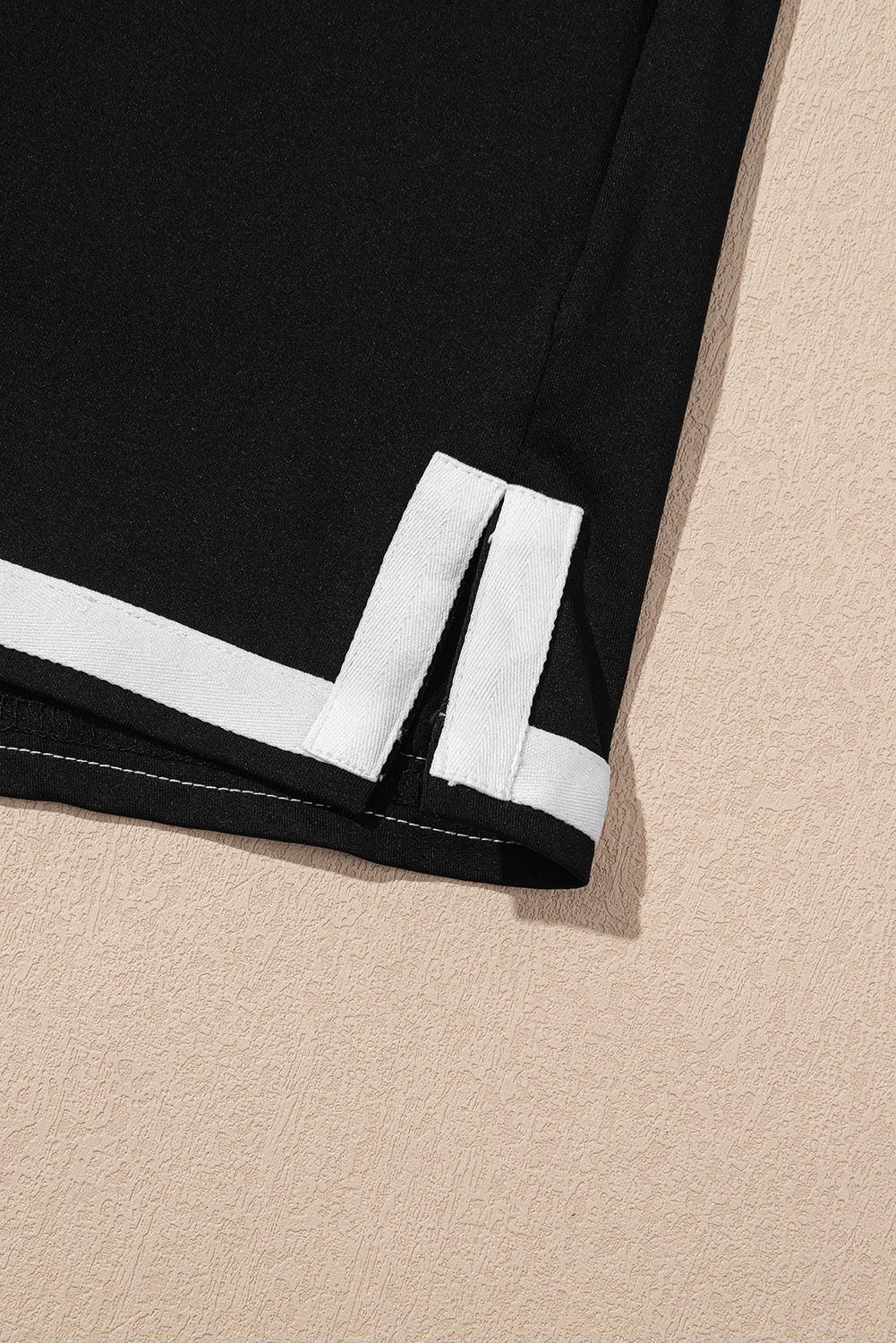 Black and White Shorts Set