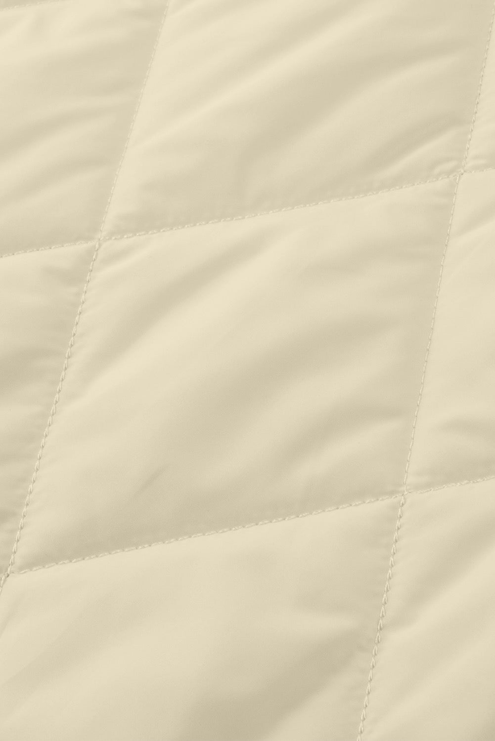 Beige Quilted Puffer Coat