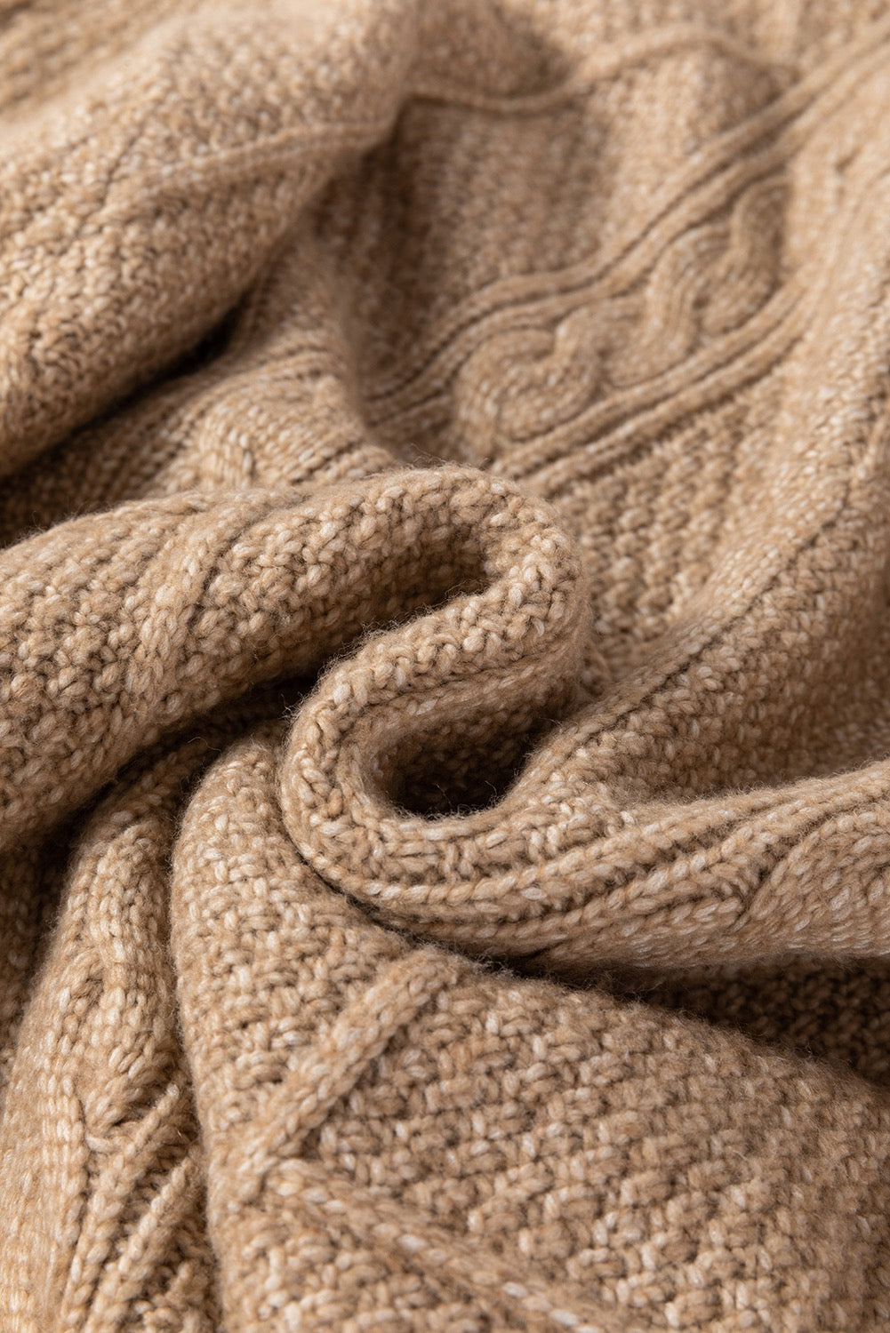 Beige Colored Sweater Dress