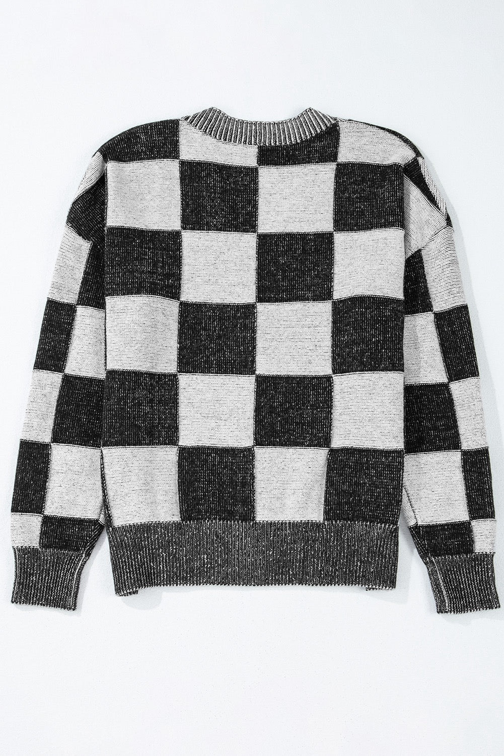 Black Checkered Cardigan