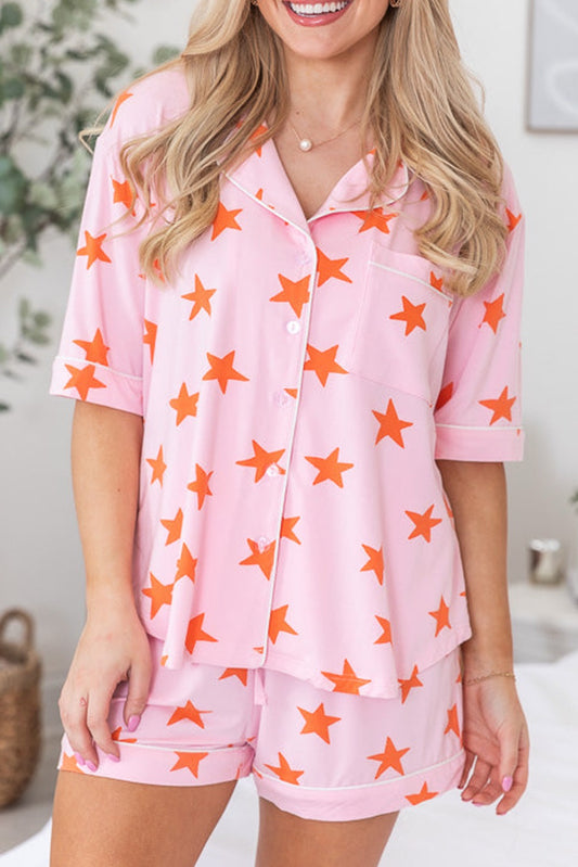 Pink Stars PJ Set