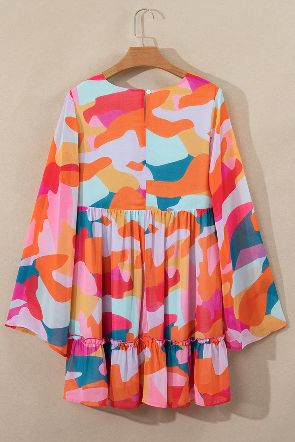 Abstract Babydoll Dress
