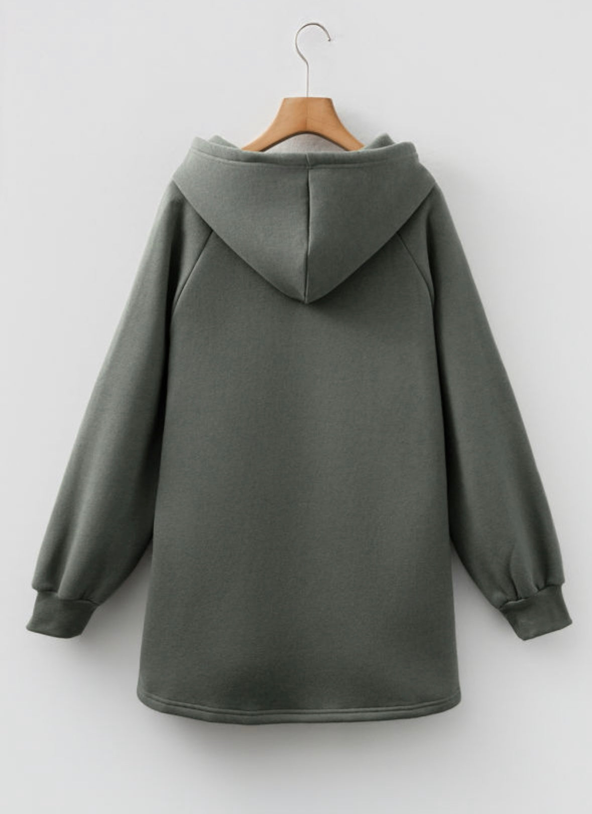 Clover Drawstring Hooded Tunic Sweatshirt