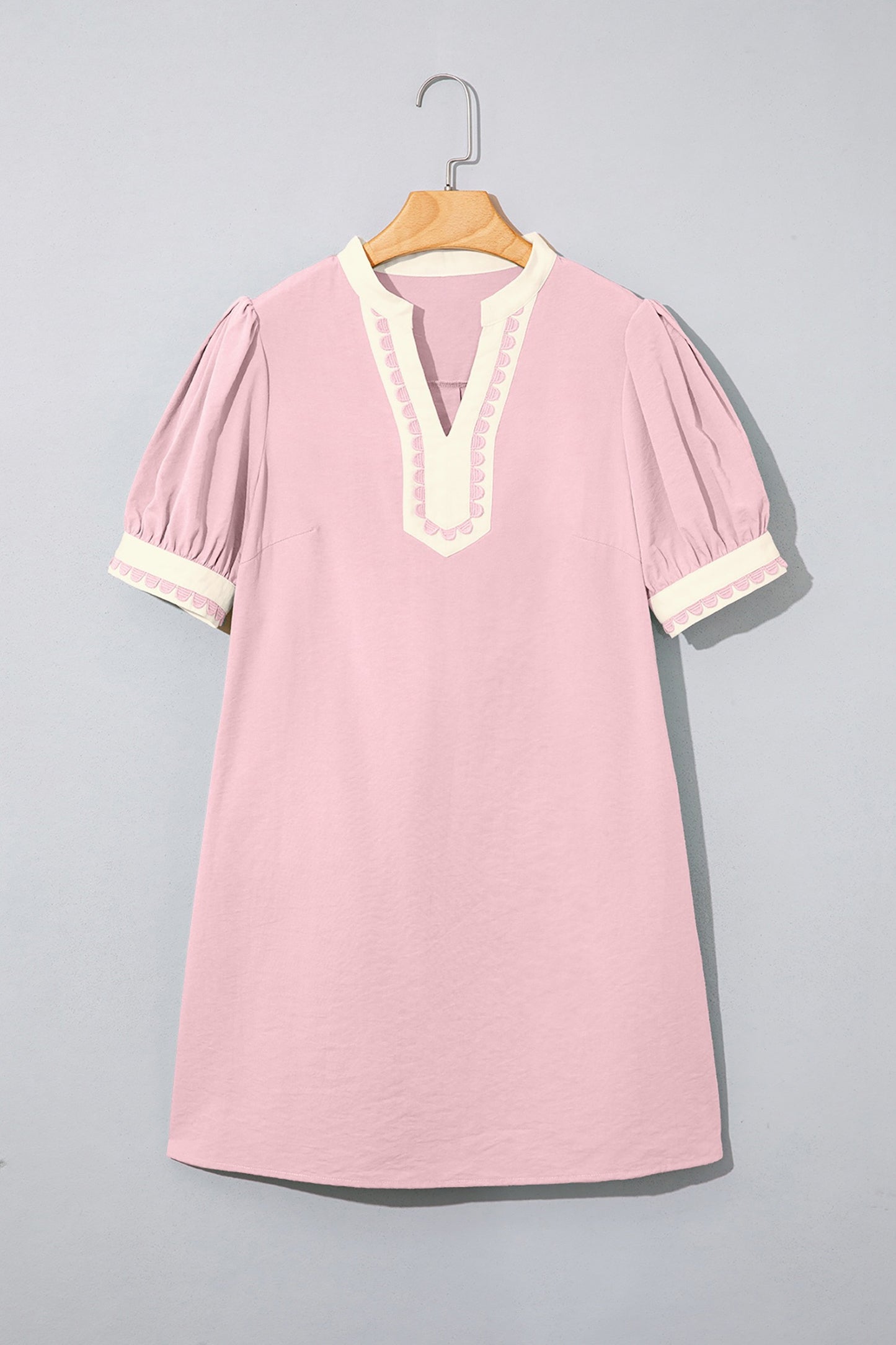 Pink Scallop Dress