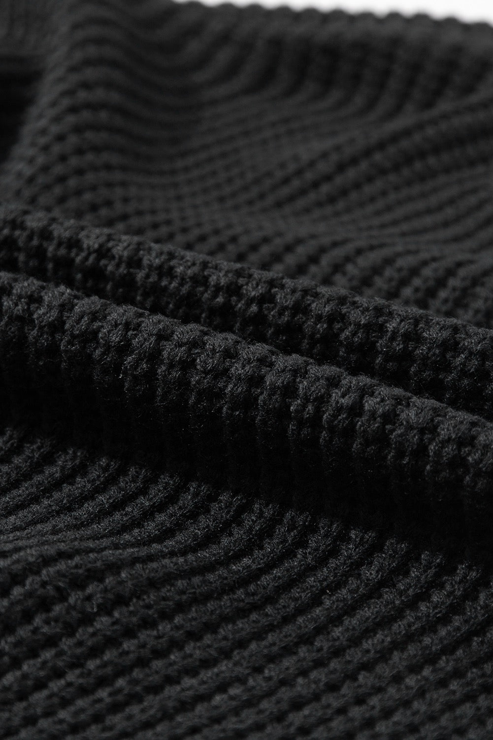 Black Cable Knit Sweater