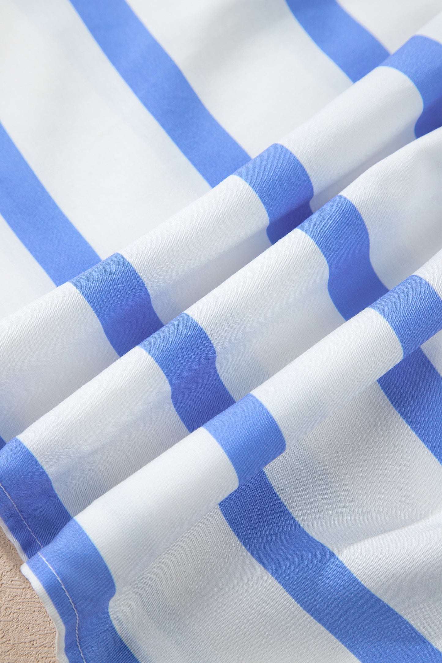 Blue Stripe Ricrac Trim Maxi