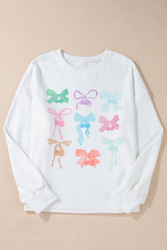 White Bow Sweatshirt